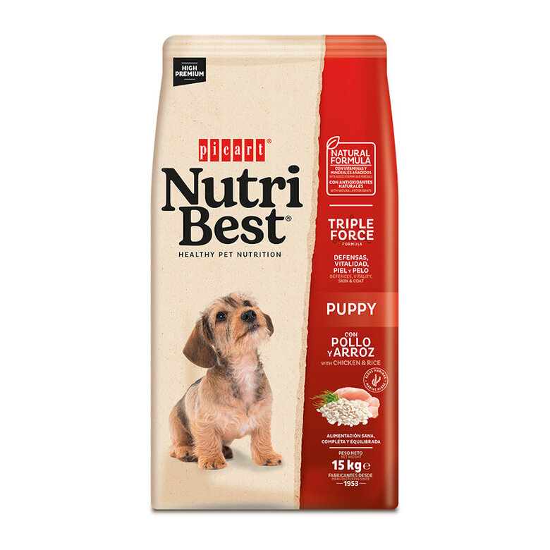 Picart Nutribest Puppy Pollo y Arroz 15 kg