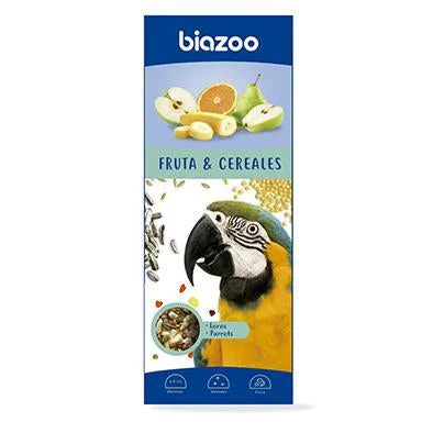 Barritas para loros Biazoo Fruta y Cereales