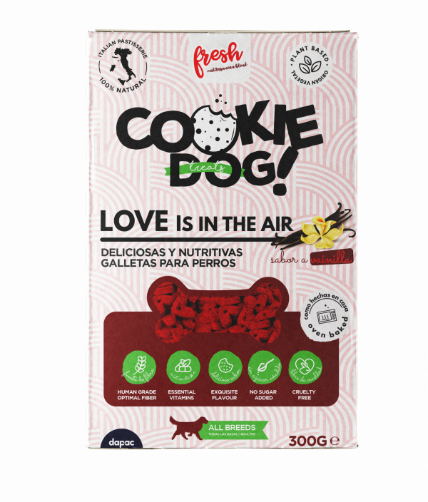 Fresh Cookie Dog Treats Love is in the air